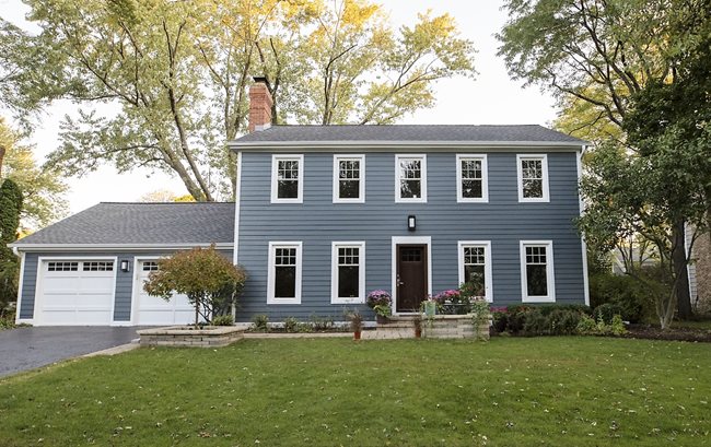 Blue House with James Hardie Siding