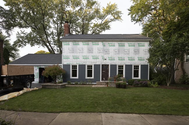 James Hardie Siding Project with House Wrap