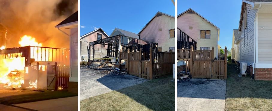 Fire resistant siding saves home from garage fire