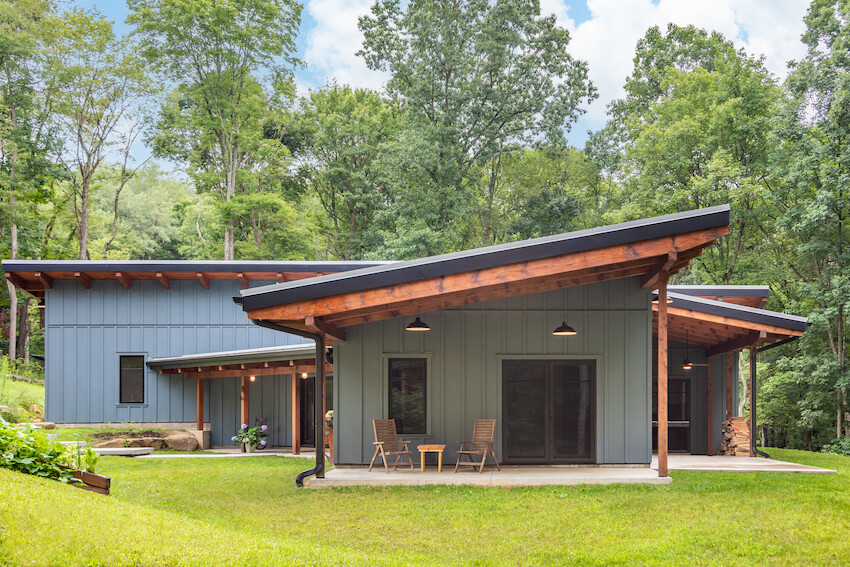 Light Blue Home in Evening Blue James Hardie Siding Light Blue Home in Evening Blue James Hardie Siding
