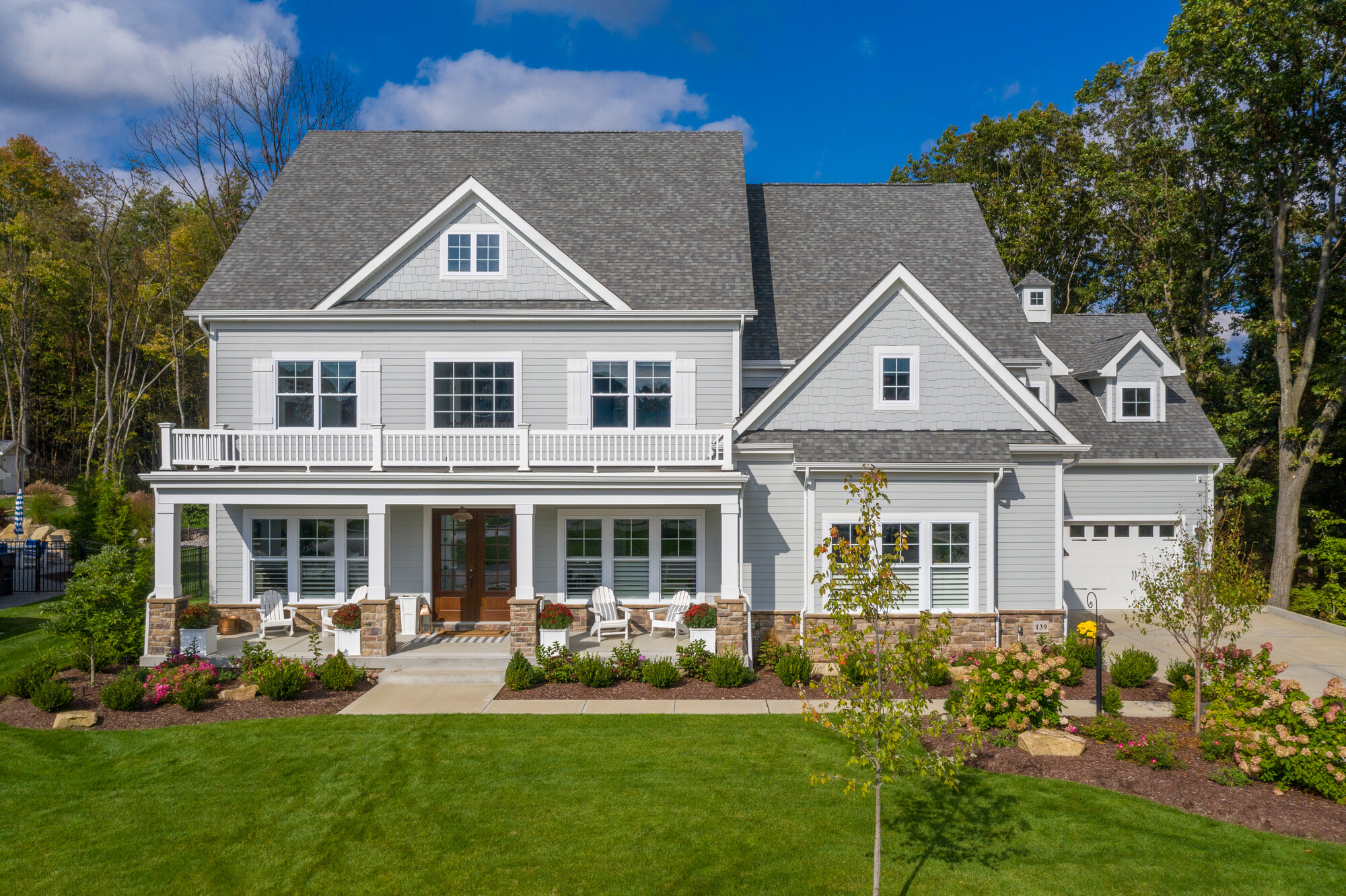 Light Gray Home with Light Mist James Hardie Siding Light Gray Home with Light Mist James Hardie Siding